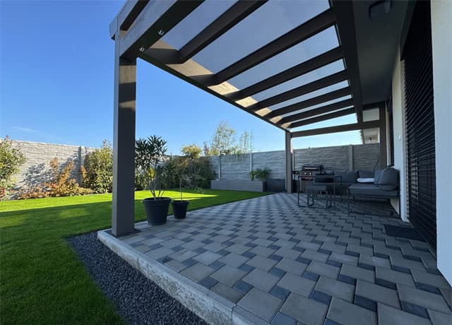 Drevená pergola z BSH dreva